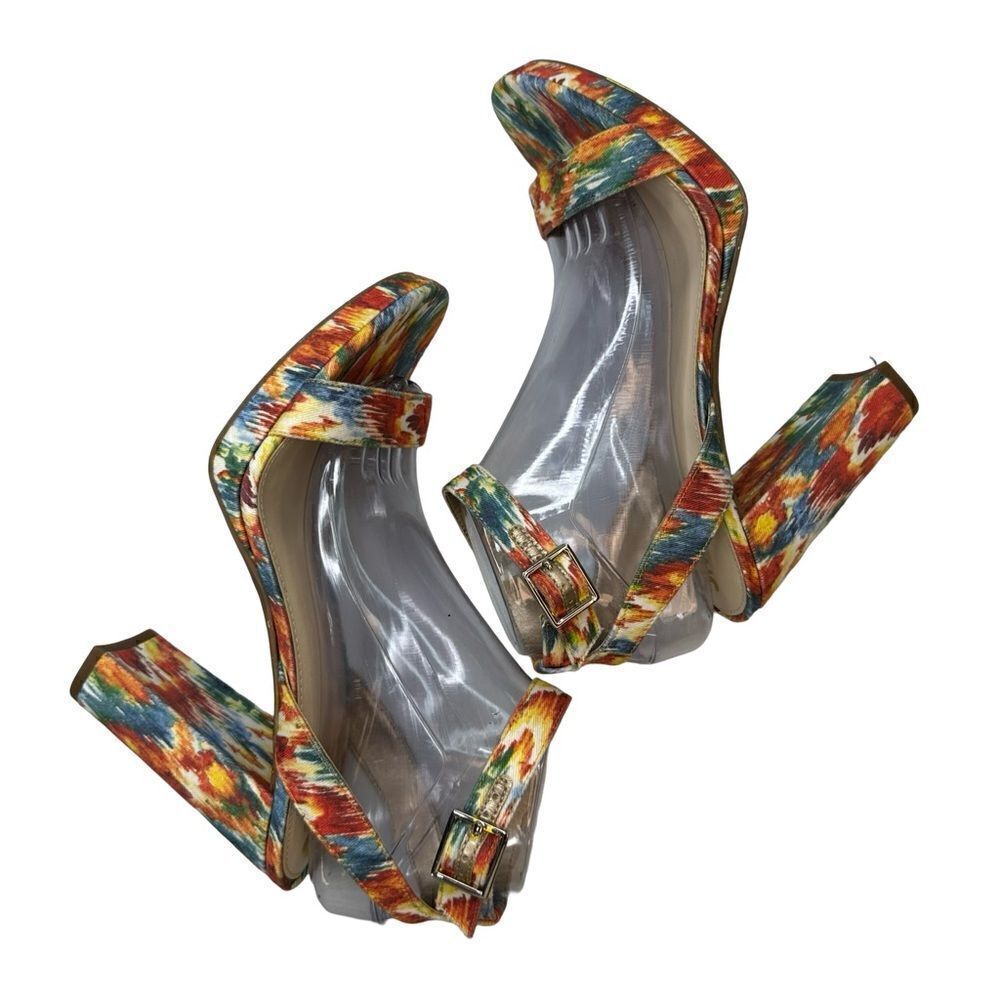Circus Sam Edelman Multi Colored Annette Heeled Sandal Sz 9 - Picture 11 of 17
